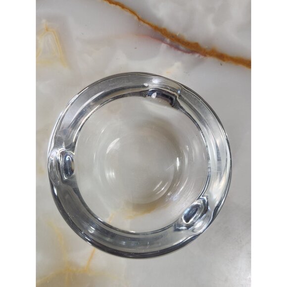 Vintage Daum France Crystal Glass Ashtray / Dish With Rounded Edges - Picture 7 of 7